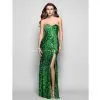 Sheath/Column Sweetheart Floor-length Sequined Sequin Cocktail Dresses thumbnail-1
