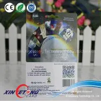 Custom Printed Plastic Card With Inside Key Tag, QR Code & Barcode, China Manufacturer thumbnail-1