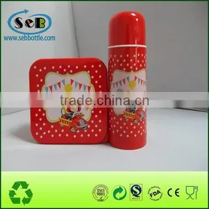 China Manufacturer Storage pp Mini Student Lunch Box and Stainless Steel Vacuum Thermos Set for Kid thumbnail-3