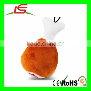 Dog Squeaky Plush Toy Pet Training Biting Chicken Leg Squeak Chew Toys thumbnail-1