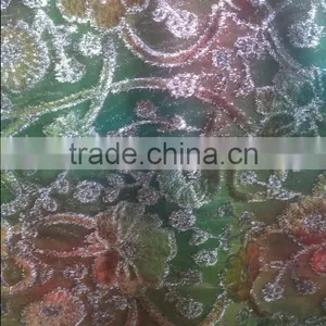 Polyester Spandex Fabric Burnout Printed Korean Velvet 2017 thumbnail-5