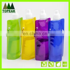 Hot Sale Bicycle Cycling Foldable Water Bottles Collapsible Sport Bottle thumbnail-1