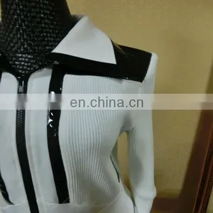 Powersweet 2014 Elegant New Design Aate Leather White Ladies Winter Dress thumbnail-4
