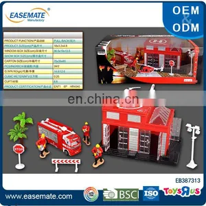 Interesting Pull Back Die Cast Fire Protection Set Toy for Kids thumbnail-1