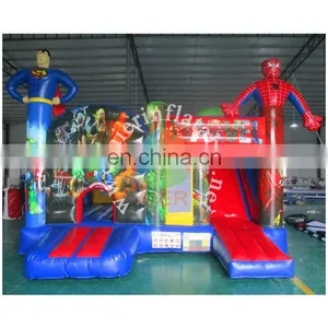 2017 Aier Superhero Inflatable Bouncer Combo for Sale/ Inflatable Castle Combo thumbnail-1