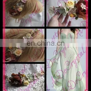 Aidocrystal Hair Accessories Craft Flower,fashion Hair Clip Accessories,floral Tiaras thumbnail-1