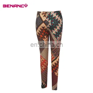 Women Patch Printing Pants Pattern Legging Sports Pants thumbnail-2