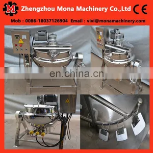 Jacketed Cooking Kettle With Agitator/Gas Heating Sugar Cooker With Good Quality thumbnail-3