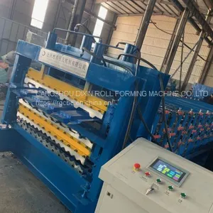 Three Layers Galvanized Color Steel Sheet Roll Forming Machine thumbnail-4