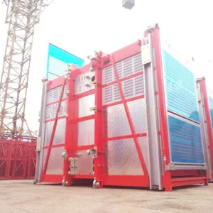 Manufacturer Sale Sc200/200 Two Cages 0-33m/Min Construction Material Hoist thumbnail-5