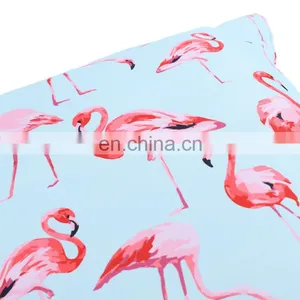 Watercolor Blue Flamingo Home Decor Sofa Car Seat Decorative Cushion Cover Pillow Case thumbnail-3