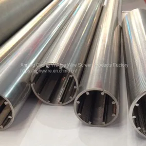 Stainless Steel Water Well Screen , Dewatering Well Screen Pipe thumbnail-3