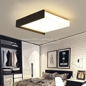 Modern Bedroom Ceiling Lamp Room Master Bedroom Guest Room Lamp Nordic Creative Square LED Geometric Design Ceiling Lamp thumbnail-4