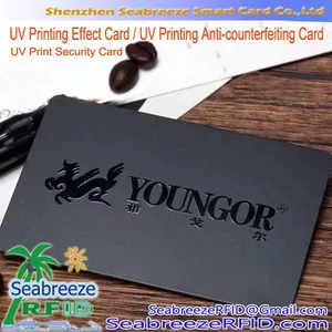 UV Printing Effect Card / UV Printing Anti-counterfeiting Card / UV Print Security Card thumbnail-1