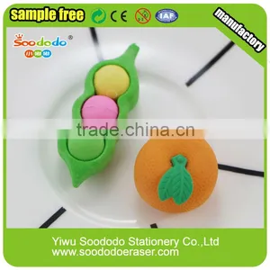 Funny 3D Food Shaped Rubber Eraser thumbnail-1
