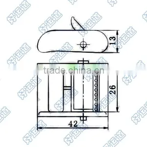 04600 Ratchet Tie Down Cam Buckle thumbnail-2