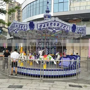 Arcade Amusement Commercial Playground Equipment Amusement Rotary Carousel Horse for Sale thumbnail-2