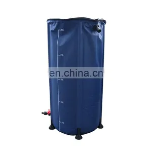 53 Gallon Garden Portable Collapsible PVC Tarpaulin Rain Water Barrel Water Collector Tank thumbnail-1