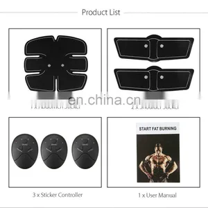 Electric Body Slimming Massager Toner Trainer Compex Stimulant Belt Wireless Abs Ems Abdominal Muscle Stimulator thumbnail-3