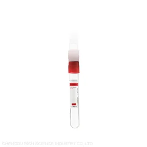 No Additive Plain Tubes Evacuated Blood Collection Sreum Tube, Test Tube for Blood Sample Colletion (CE) thumbnail-2