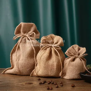Fashionable Drawstring Bag Mesh Bag, Linen Drawstring Bag thumbnail-4