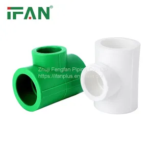 IFAN Wholesale Green Plastic PPR Pipe Fitting Pn25 Reduce Tee PPR Fittings thumbnail-4