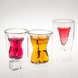 Household High Borosilicate Double Glass Cup High Temperature Resistant Wave Cup thumbnail-1