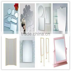 5mm Clear Silver Coated Glass Mirror Sheet/double Coated Mirror Panel thumbnail-2