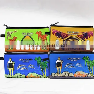 Neoprene Pencil Case for Girls, Two Pockets, Large Capacity, Nice Heat-transfer Printing, Custom Size and Color thumbnail-5