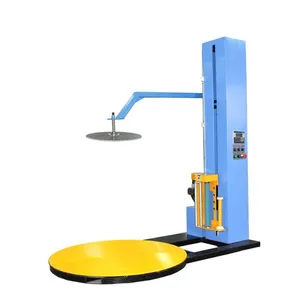 Heavy Duty PLC Control Automatic Stretch Film Pallet Wrapping Packing Machine thumbnail-1