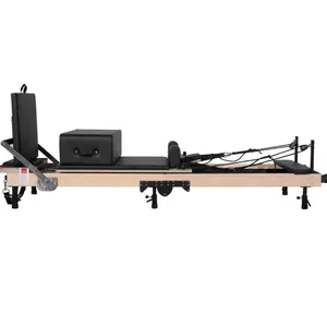 Wooden Pilates Reformer Plegable Arce (Altura Pierna Regulable) thumbnail-1