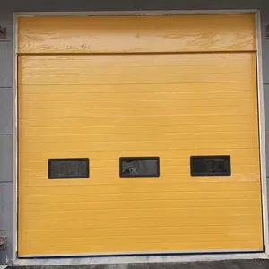 Customizable Modern Designed Automatic Sectional Garage Door With Torsion Spring Industrial Lifting Door Waterproof Feature thumbnail-3