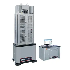 HST 300kN Computer Control Hydraulic Universal Testing Machine Class 0.5 Spoke Sensor 6 Columns Frame Universal Testing WAW-300E thumbnail-1