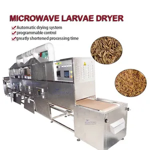 Industrial Microwave Protein Worm Drying Machine Insect Puffing Dryer Fish Bird Pet Feed Sterilization Drying Equipment EPC thumbnail-1