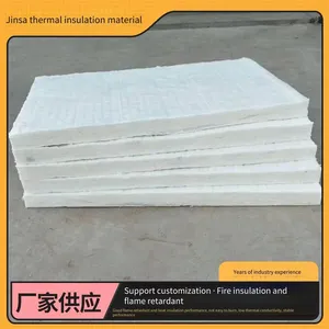 Jinsa Ceramic Fiber Fireproof Board, Aluminum Silicate Board, for Furnace Lining and Heat Insulation, Sound Absorption and Insulation, Customizable thumbnail-4