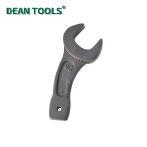 Bent Striking Open End Wrench 45#Steel Multiple Specifications Explosion – Proof Single Open End Bent Wrench thumbnail-1