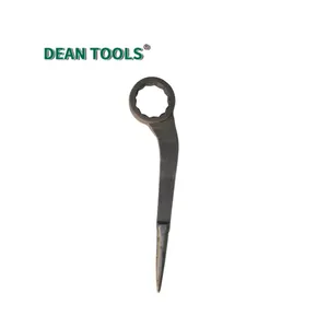 Bent Construction Box Wrench Bent-handle Crowbar Box-end Wrench 45# Steel Durable and Rust-resistant thumbnail-2