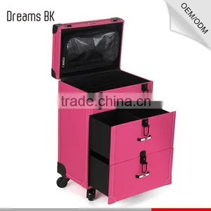 Studio Professional 360 Degree Trolley Case/Rolling Makeup Case With Wheels Wholesale thumbnail-5