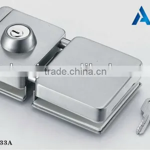 Hot Sale AD-333A Stainless Steel Double Glass Door Lock thumbnail-1