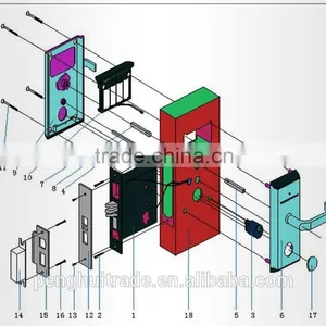 2016 Zinc Alloy Security Digital Remote Controlled Wireless Door Lock thumbnail-5