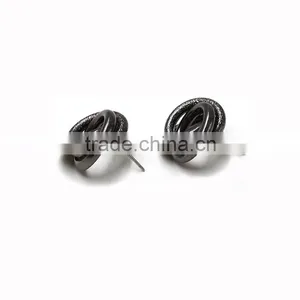 2016 Black Rose Daily Wear Stud Earrings Fashion Teen Vogue Cool Jewelry thumbnail-4