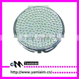 Rhinestone Compact Mirror Jeweled Mirror thumbnail-1