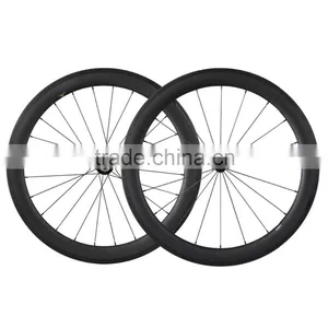 2016 New Carbon Road Bike Wheels 56mm U Shape Clincher Tubeless Ready 25mm Width Road Wheels China thumbnail-1