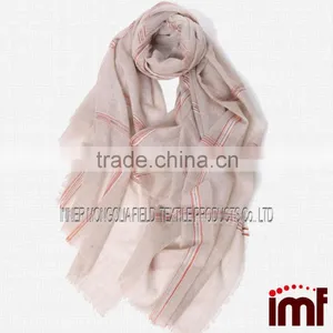 Scottish Cream Cashmere Business Style Shawl ,Poncho thumbnail-1