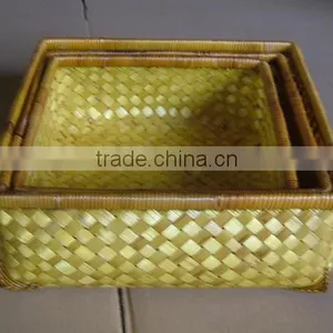 Set of 3 Bamboo Basket thumbnail-1