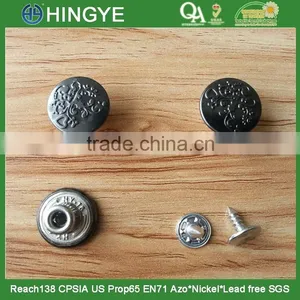 Brass Material Jeans Tack Button --- J1530 thumbnail-1