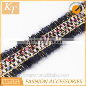Latest Design Black Trimming With Golden Silk thumbnail-3