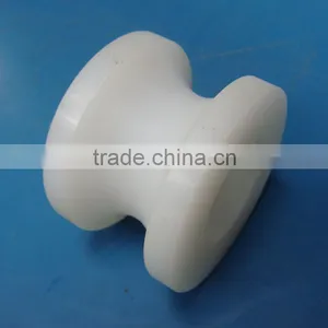 Engineering Plastic White Custom Cnc Machining Polyethylene Uhmwpe Plastic Pulley Wheels / Sheaves thumbnail-4