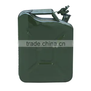 5 Gallon 20L Jerry Can Gasoline Fuel Can Steel Gas Tank Emergency Backup Green thumbnail-5