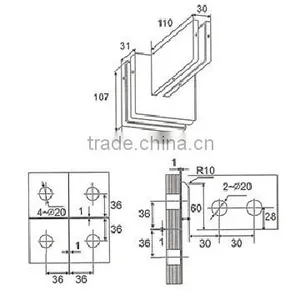 Interior Decoration Stainless Steel Standard Patch Fitting (DL-044) thumbnail-2